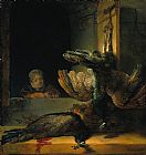Dead Canvas Paintings - Dead peacocks